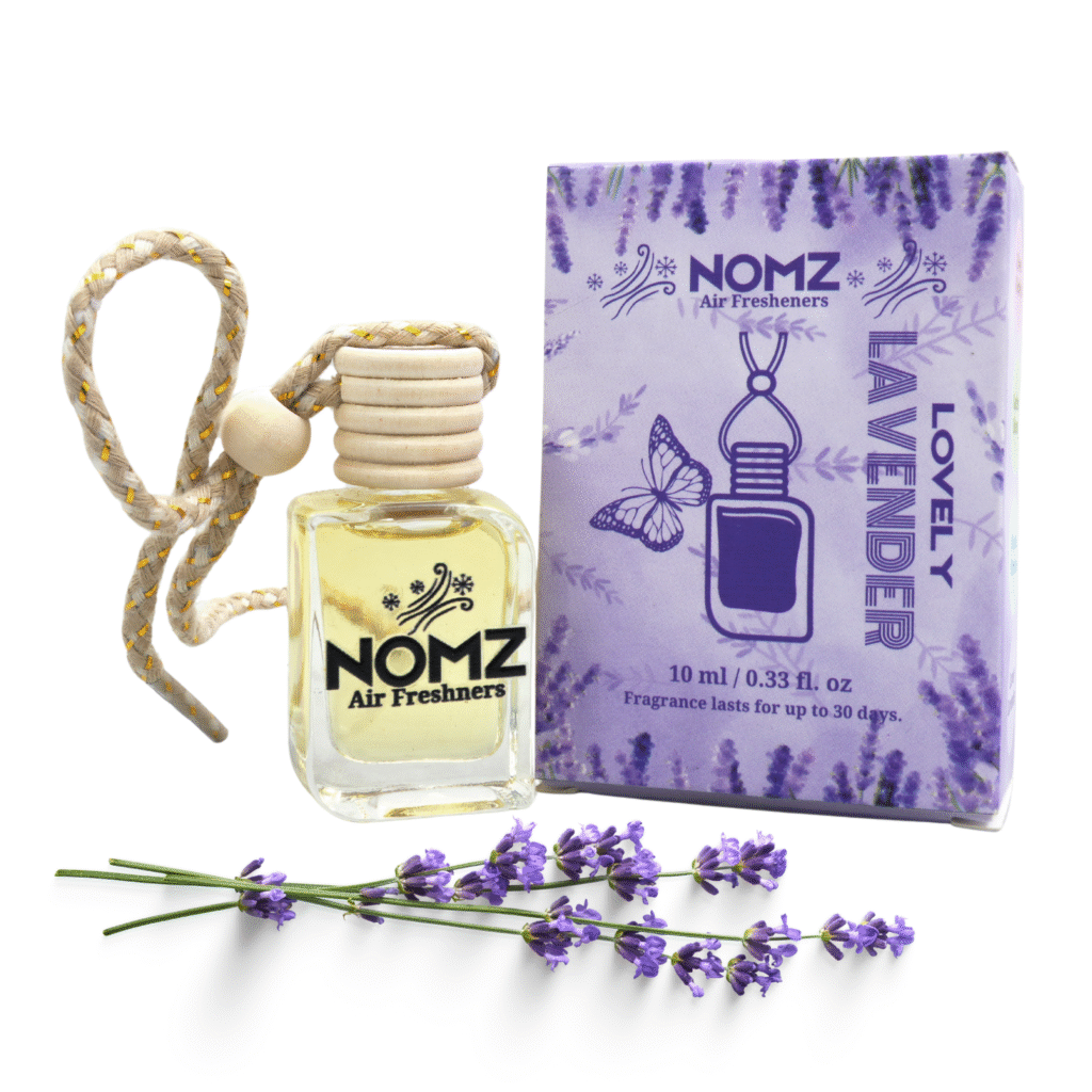 NOMZ Hanging Car Air Freshner - Lovely Lavander - Overview