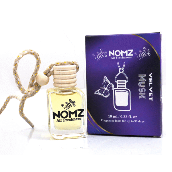 NOMZ Hanging Car Air Freshner -Velvet Musk Fragnance - Overview