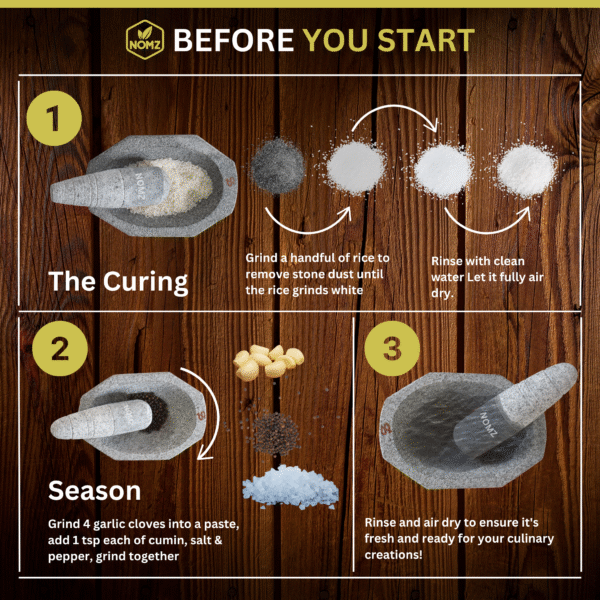 kalvam-mortar-pestle-big-size-curing-guide NOMZ kalvam stone-mortar pestle curing instruction